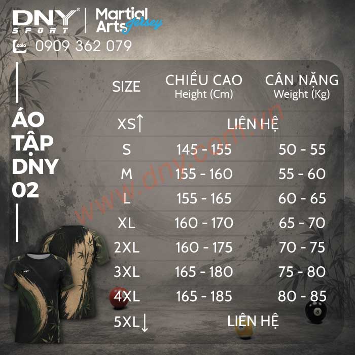 MẪU ÁO TẬP VÕ THIẾT KẾ THEO YÊU CẦU | DNY ATV2608190001